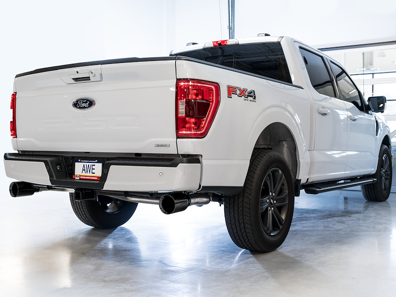 AWE Tuning 0FG Cat-Back For F-150 Black Appearance Package Rear Exit 2021-2026 (3015-33119)