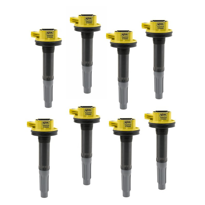 High-output Coyote Ignition Coil Set | 2011–Early 2016 Ford Coyote 5.0L (Mustang GT & F-150) - ACCEL SuperCoil