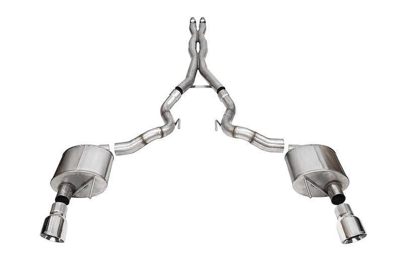 Corsa Xtreme Cat Back Exhaust For Mustang GT Convertible 2024-2025