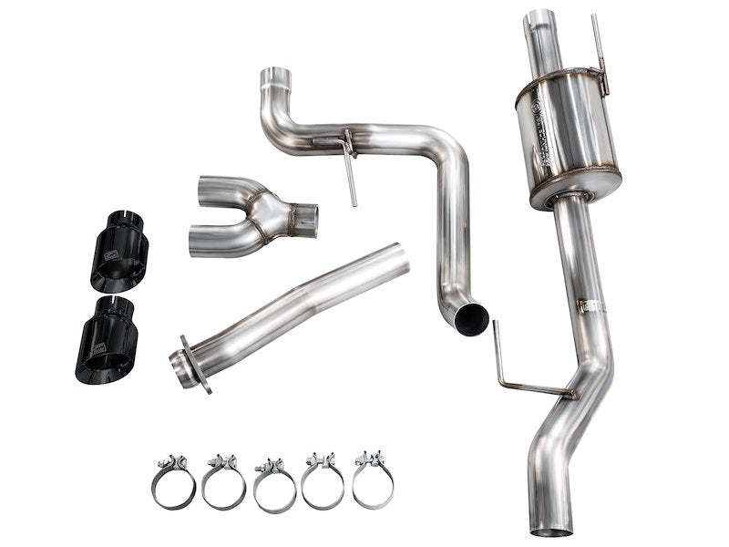 AWE Tuning Cat-Back Exhaust For F-150 21-25 (Dual Black Tip) - 3015-33145