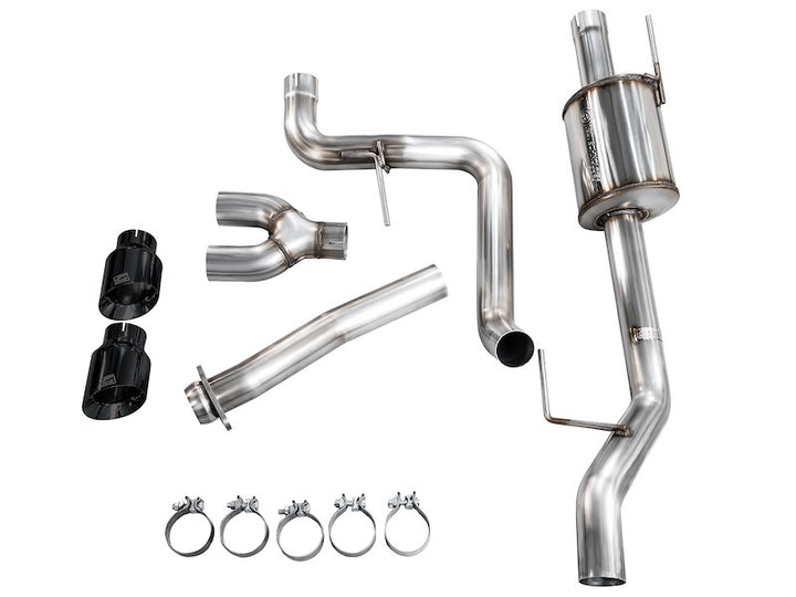 AWE Tuning Cat-Back Exhaust For F-150 21-25 (Dual Black Tip) - 3015-33145